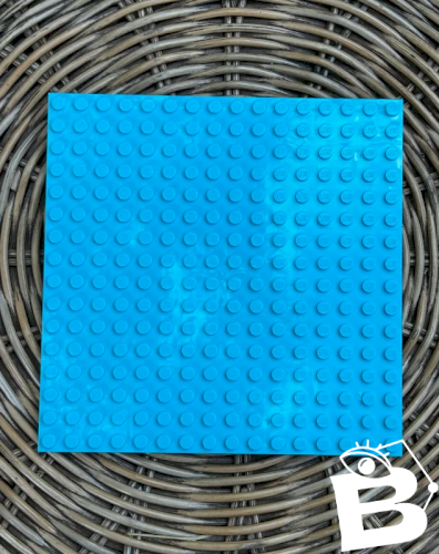 Plaque turquoise Lego 12,8*12,8 cm