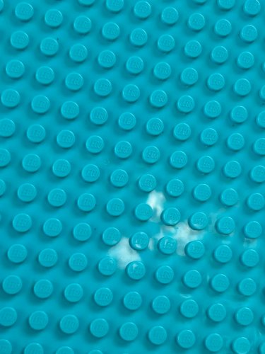 Plaque turquoise Lego 12,8*12,8 cm