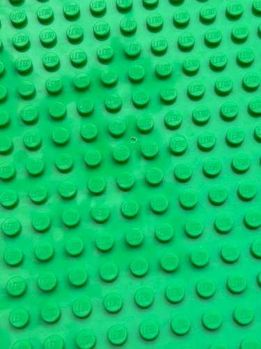 Plaque verte Lego 12,8*12,8 cm