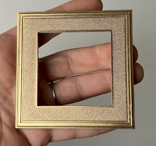 Legrand Mosaic 50 bronze gold metal decorative plate