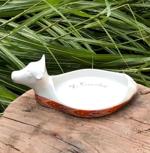 Plat à camembert en porcelaine Apilco