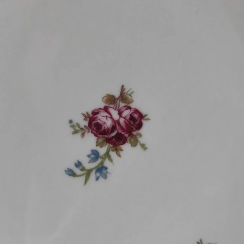 Plat à gâteau ancien en porcelaine de Limoges, Bernardaud