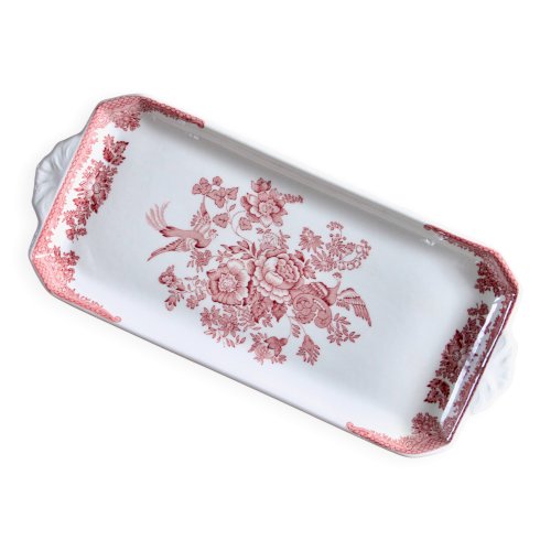 Plat à gâteau Staffordshire en faïence anglaise Asiatic Pheasants