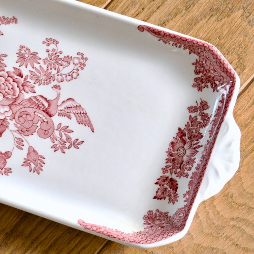 Plat à gâteau Staffordshire en faïence anglaise Asiatic Pheasants