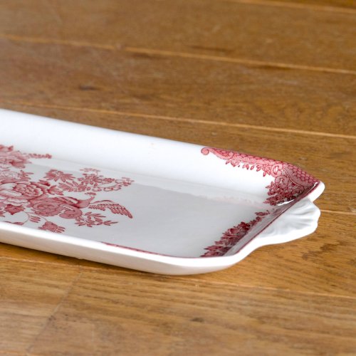 Plat à gâteau Staffordshire en faïence anglaise Asiatic Pheasants