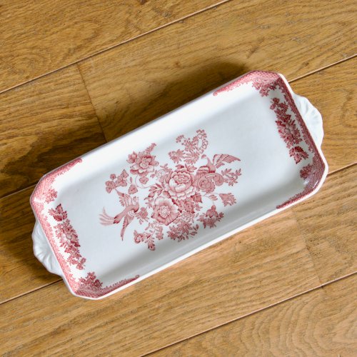 Plat à gâteau Staffordshire en faïence anglaise Asiatic Pheasants