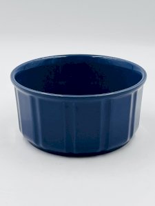 Blue ceramic gratin dish Glasur keramik, 1970s