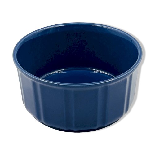 Plat à gratin en céramique bleue Glasur keramik, années 70