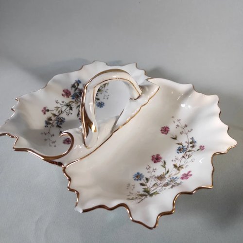 Plat à mendiants en porcelaine de Limoges CFH GDM