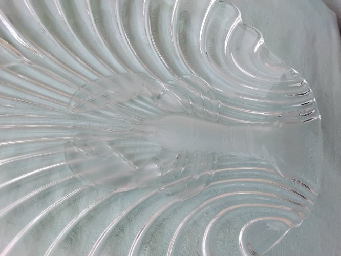 Plat à poisson ou crustacés Walther Glas 