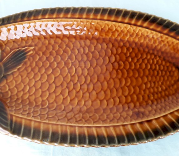 Plat à poisson Sarreguemines