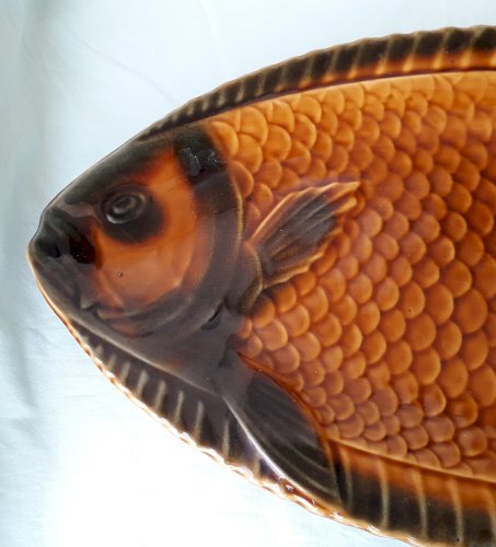 Plat à poisson Sarreguemines