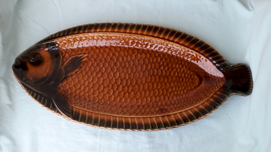 Plat à poisson Sarreguemines