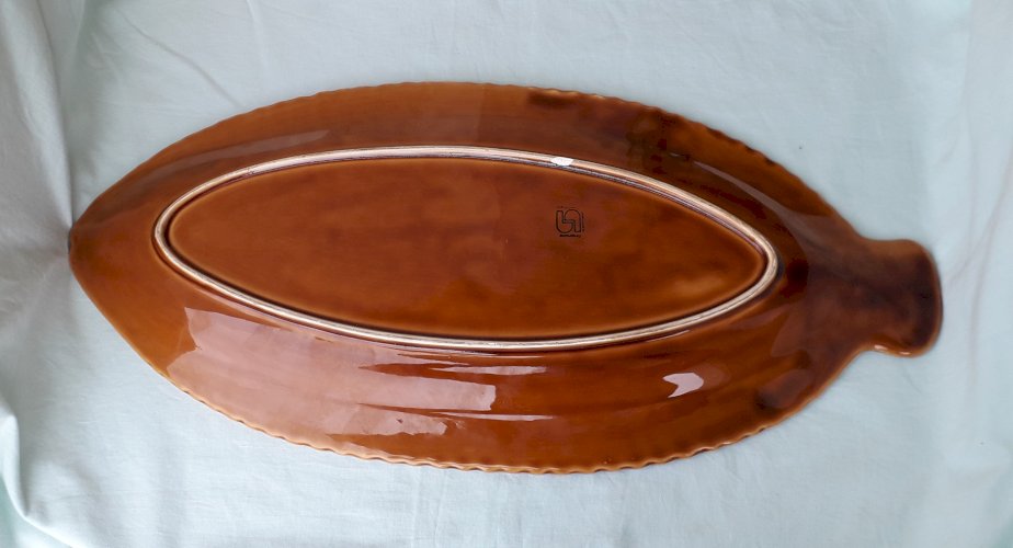 Plat à poisson Sarreguemines