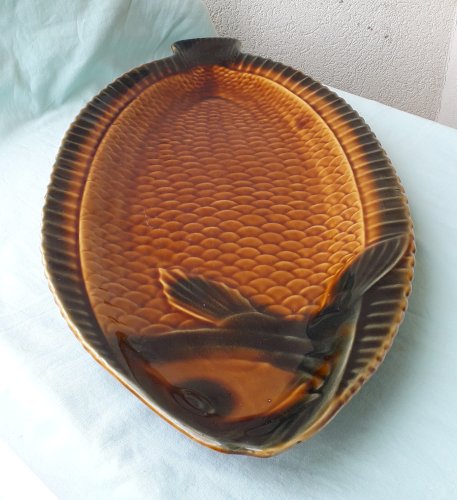 Plat à poisson Sarreguemines