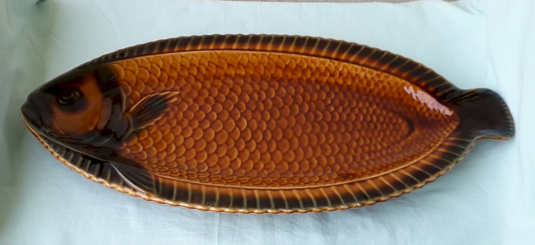 Plat à poisson Sarreguemines