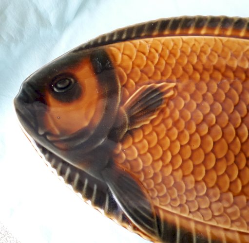 Plat à poisson Sarreguemines