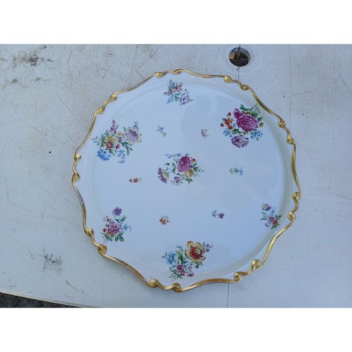 Plat à Tarte en Faience