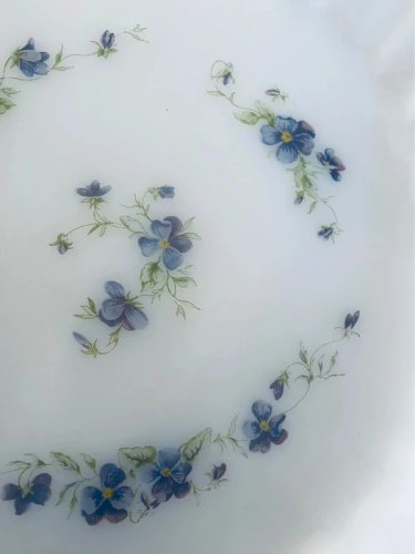 Plat à Tarte Vintage Arcopal 26 cm - Décor Violettes
