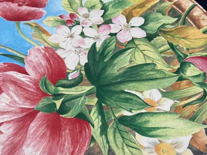 Plat à tartes à gâteaux en faïence de Gien décor Volupté