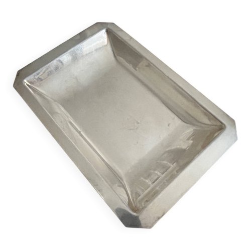 plat ancien en métal argenté