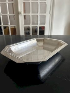 Art Deco silver-plated dish