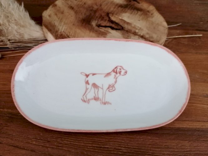 Plat-Assiette chien de chasse