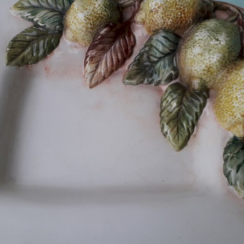 Plat barbotine citrons