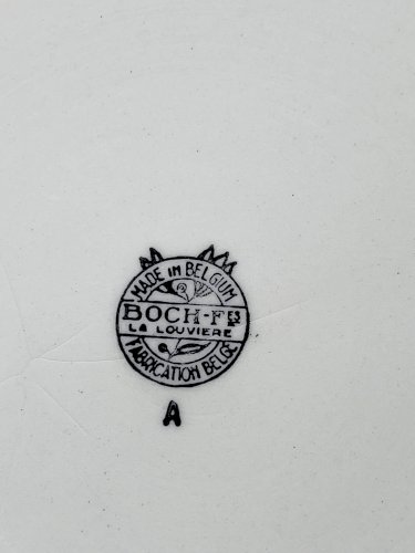 Plat Boch Feuille de Chêne