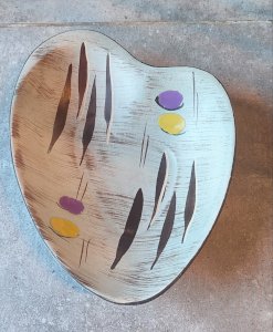 Ceramic plate West Germany Freeform MCM 50s/60s