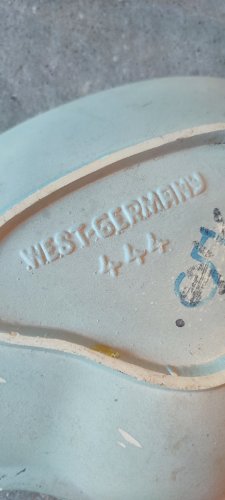 Plat céramique West Germany Freeform MCM années 50/60