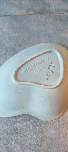 Plat céramique West Germany Freeform MCM années 50/60