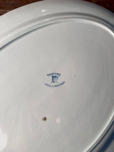 Plat Creil et Montereau modèle Tournay