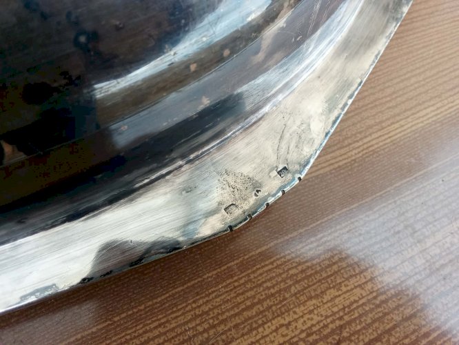 Plat creux à deux anses art déco. Vers 1930