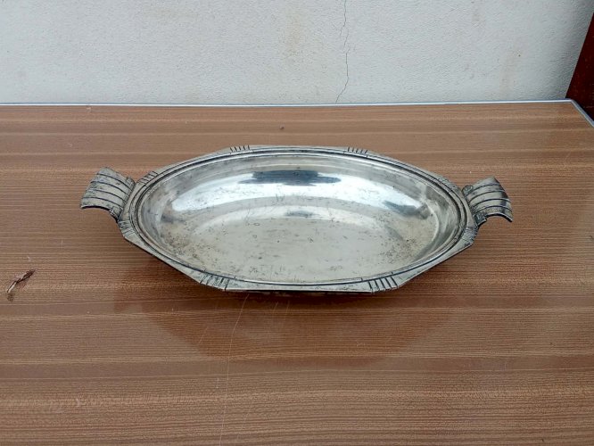 Plat creux à deux anses art déco. Vers 1930