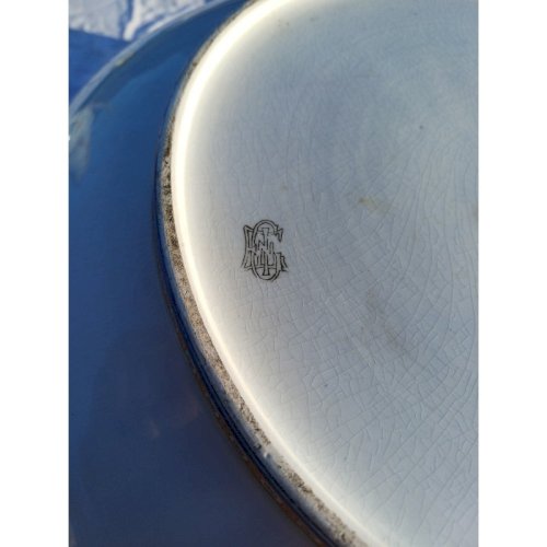 Plat Creux en Faience de Gien 19 ème