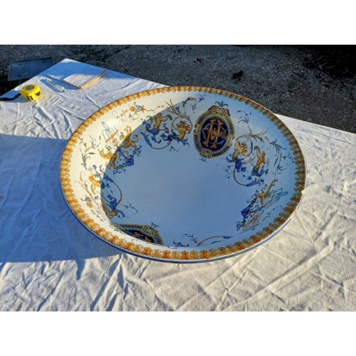 Plat Creux en Faience de Gien 19 ème