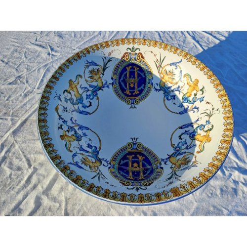 Plat Creux en Faience de Gien 19 ème