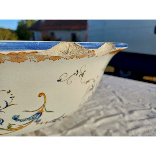 Plat Creux en Faience de Gien 19 ème