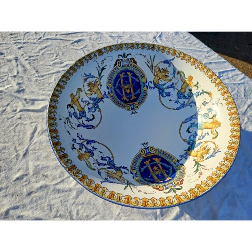 Plat Creux en Faience de Gien 19 ème