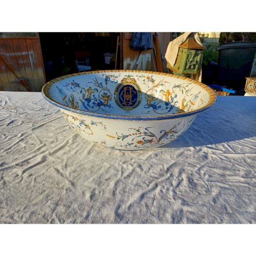 Plat Creux en Faience de Gien 19 ème