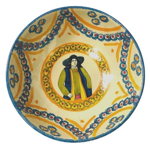 Plat creux en faience de Quinper "Maison Henriot a Quinper " XX siècle