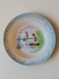 Plat creux en faïence Saint Amand