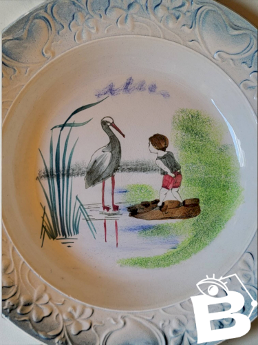 Plat creux en faïence Saint Amand