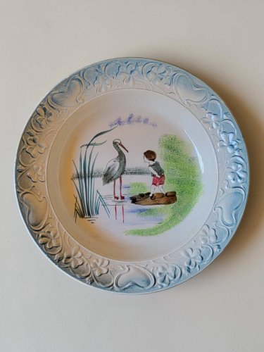 Plat creux en faïence Saint Amand