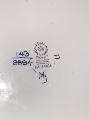 Plat creux Fajance céramique vintage Royal Copenhagen Marianne Johnson Denmark