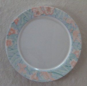  HOLLOW DISH PINK BIRDS FLOWERS 21324 ARCOPAL