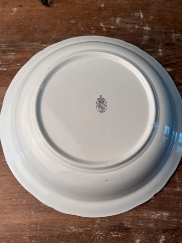Plat creux KG Lunéville en faïence