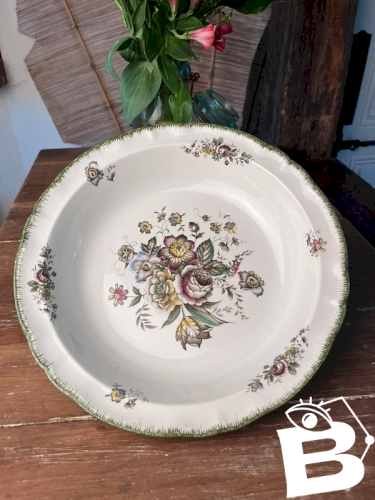 Plat creux KG Lunéville en faïence