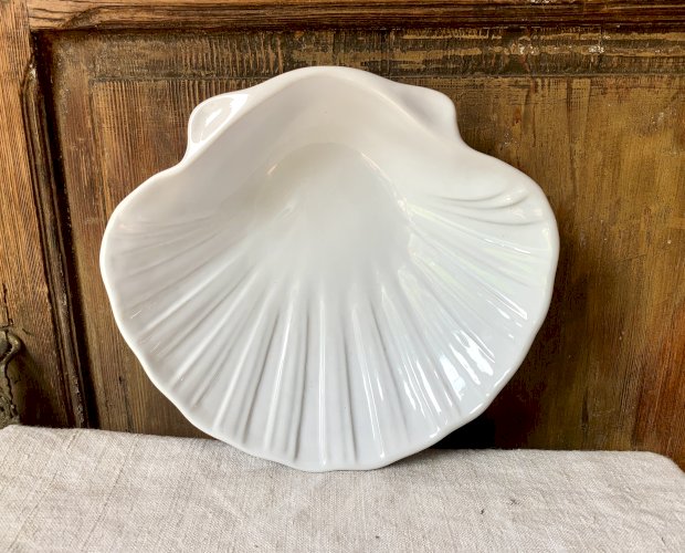 Plat de cuisson coquille blanche Emile Henry 